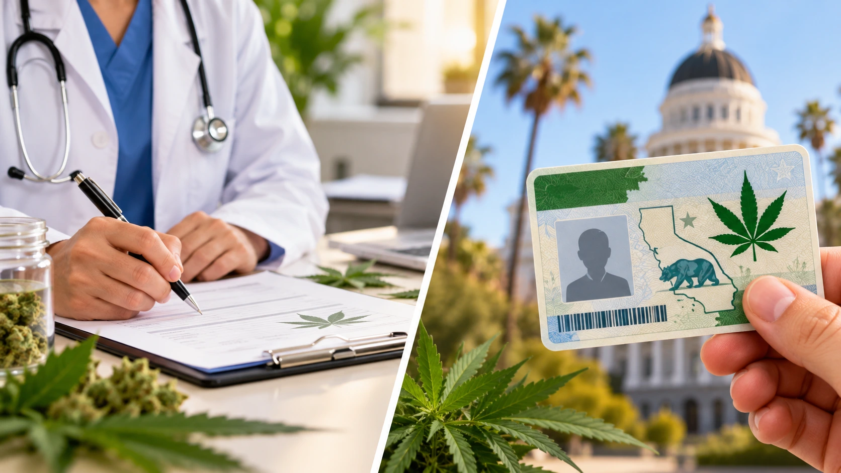 Medical Recommendation vs State Card in California